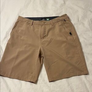 Quiksilver Amphibian Shorts Mens Tan Brown Hybrid Size 30
